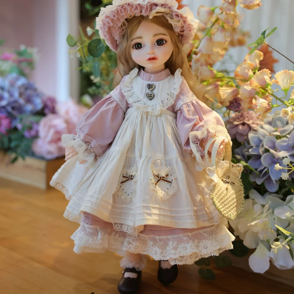 Cloveray 18 インチ田舎スタイル BJD ビニール人形手作りリアルな球面