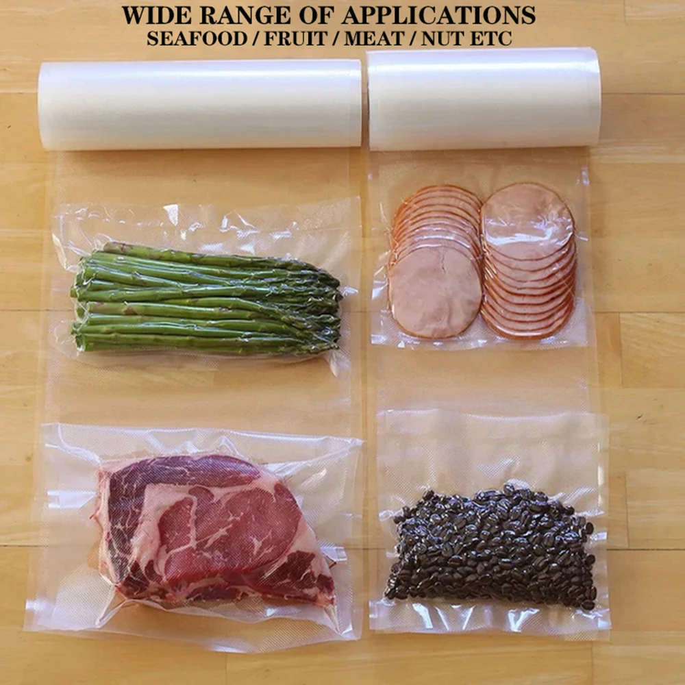 Vacuum Bags 1 Roll Vacuum Bags For Food 1500cm Vacuum Food Preservation Bag BPA-FREE Sealed Storage Bags Meal Prep And Sous Vide