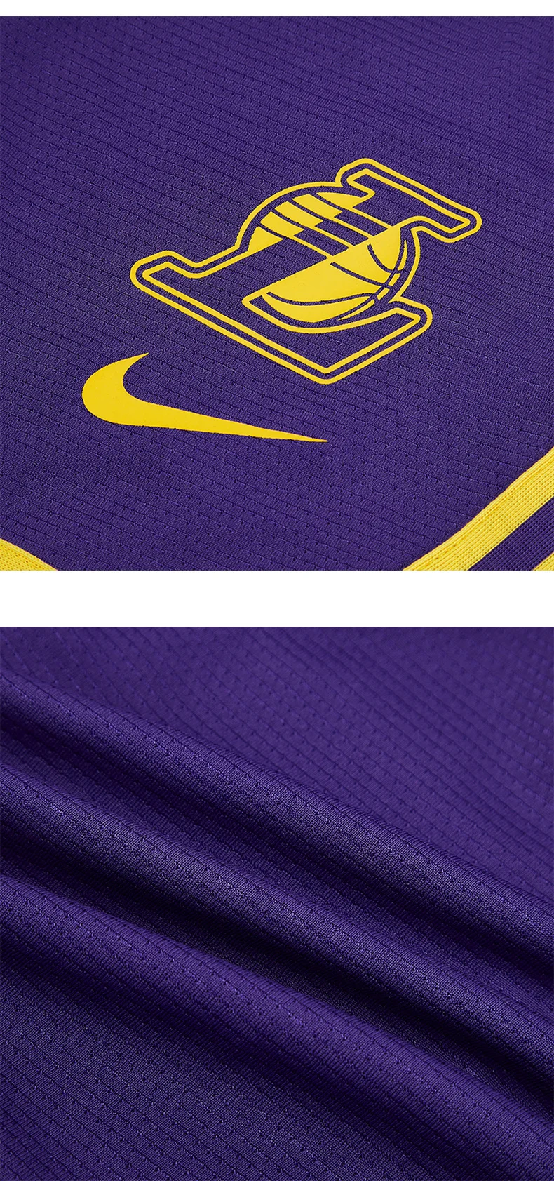 Nike Authentic Los Angeles Lakers Damen-Basketball-Sport-Shorts, atmungsaktiv, DR2369-504 – Detail 5