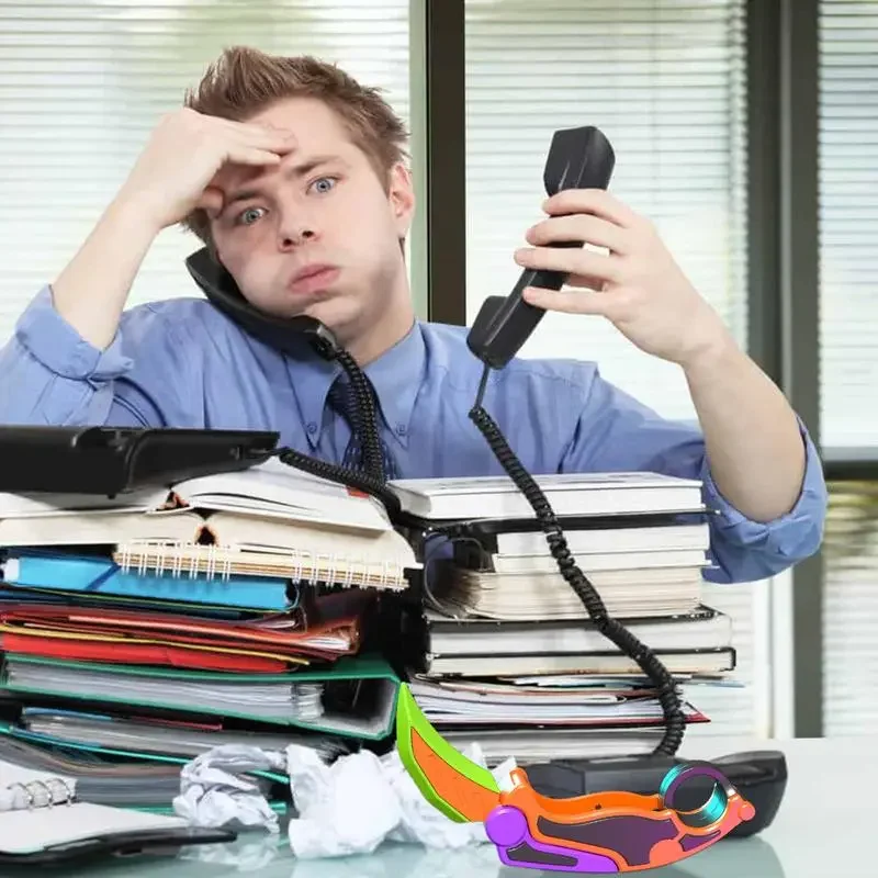 3D Printed Gravity Claw Knife Toy Stress Relief Butterfly Fidget Hand Gripper Sensory Toys Luminous decompress push card gifts 3