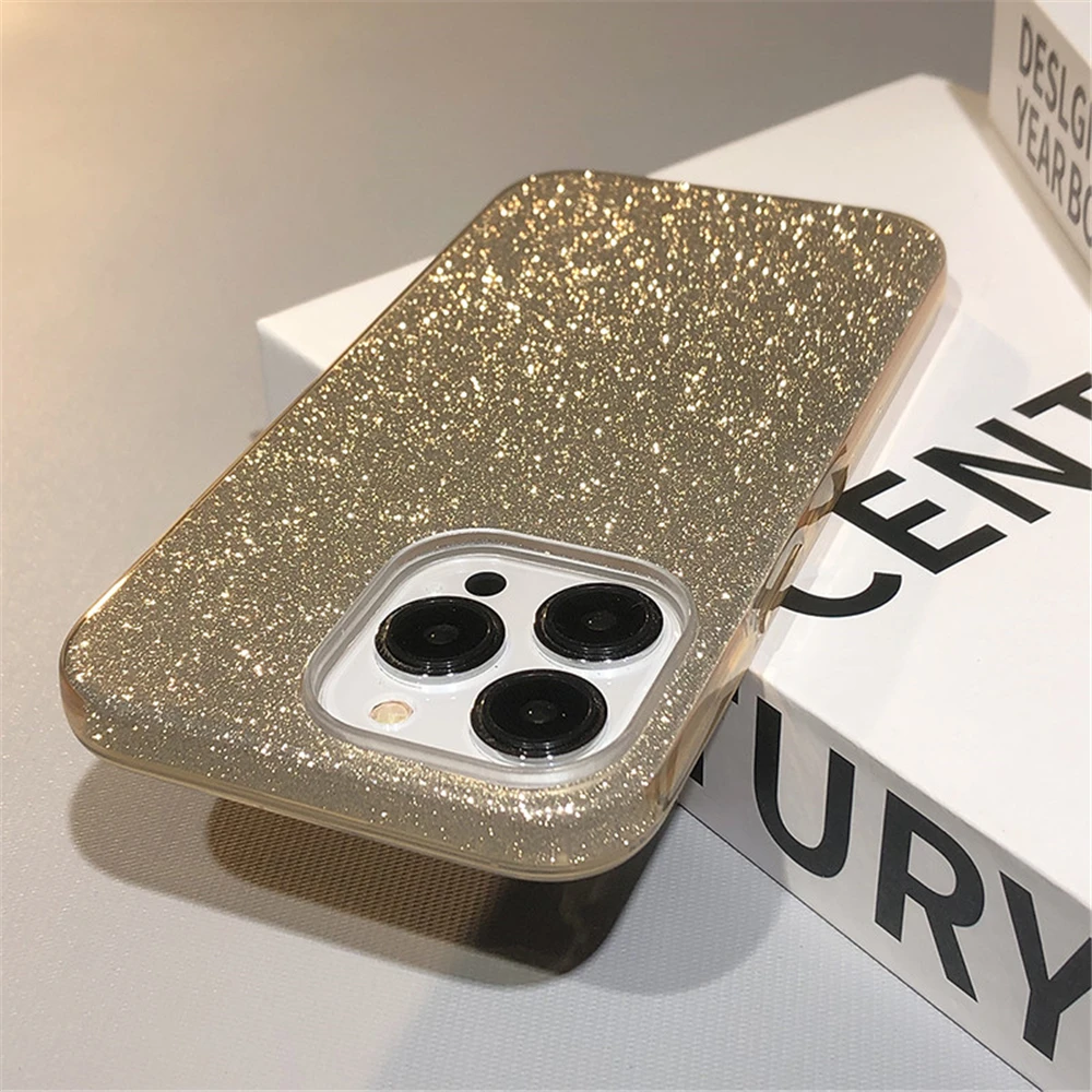 thumbnail image 1 of Glitter Bling Gradient Hard PC Thicken Case For iPhone 11 12 13 14 15 Pro Max Mini 7 8 Plus X XR XS SE Shockproof Bumper Cover, 1 of 5