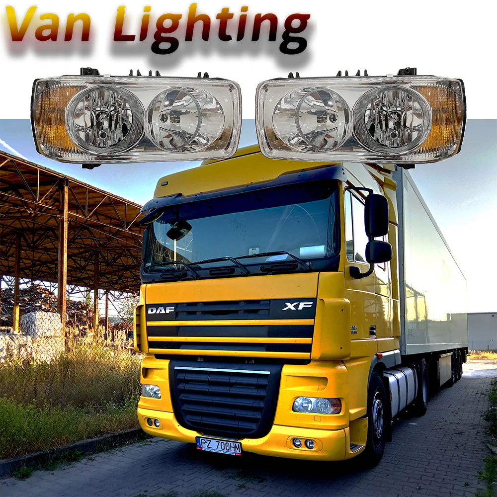 

1PC 24V Truck Head Lamp For DAF XF95 XF105 XF106 CF85 LF Head Light E APPROVE 1743685 1699301 1743684 1699300