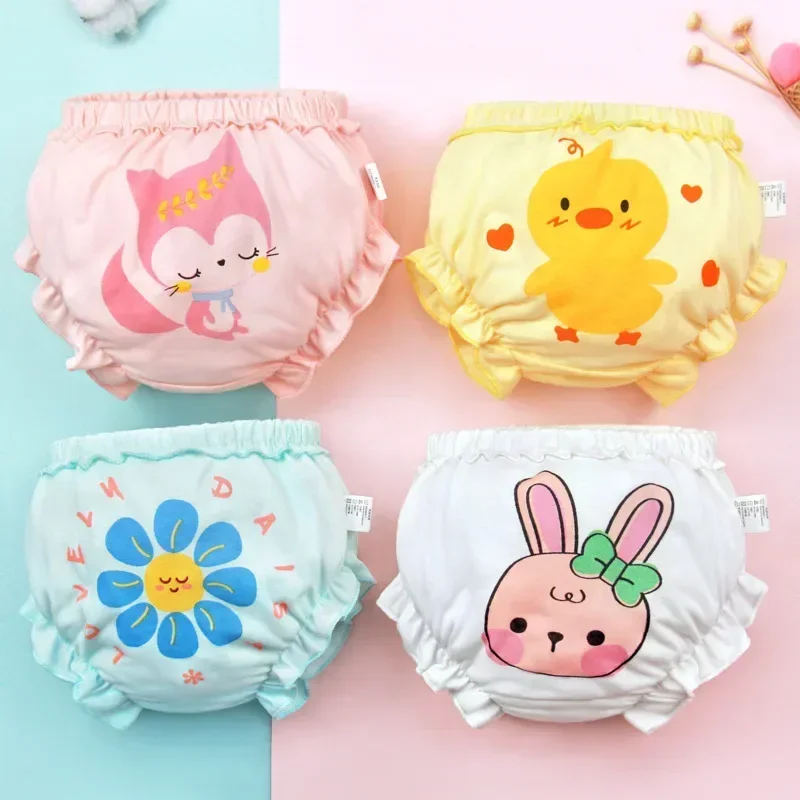 

Baby bread pants Korean cartoon cotton shorts Children's briefs Girls' briefs do not clip pp