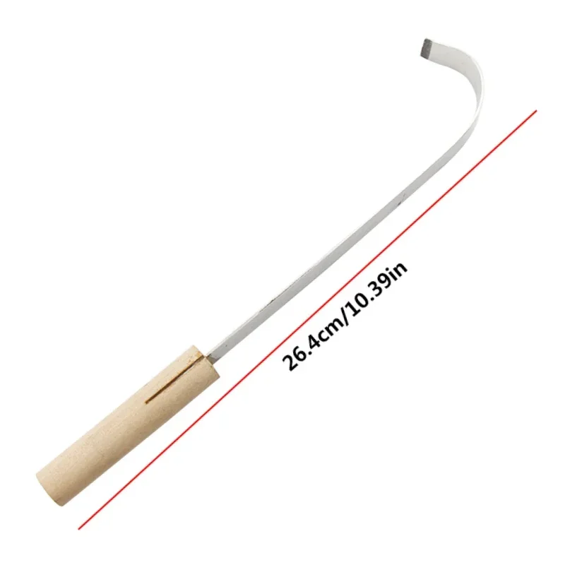 Stainless Steel Ceramic Trimming Tool Curved Skip Knife Sharp Blade DIY Rough Wooden Handle Texture Carving Pottery Clay Tools polymer clay tools,pottery tools,clay sculpting tools,pottery sculpting tools,clay craft tool