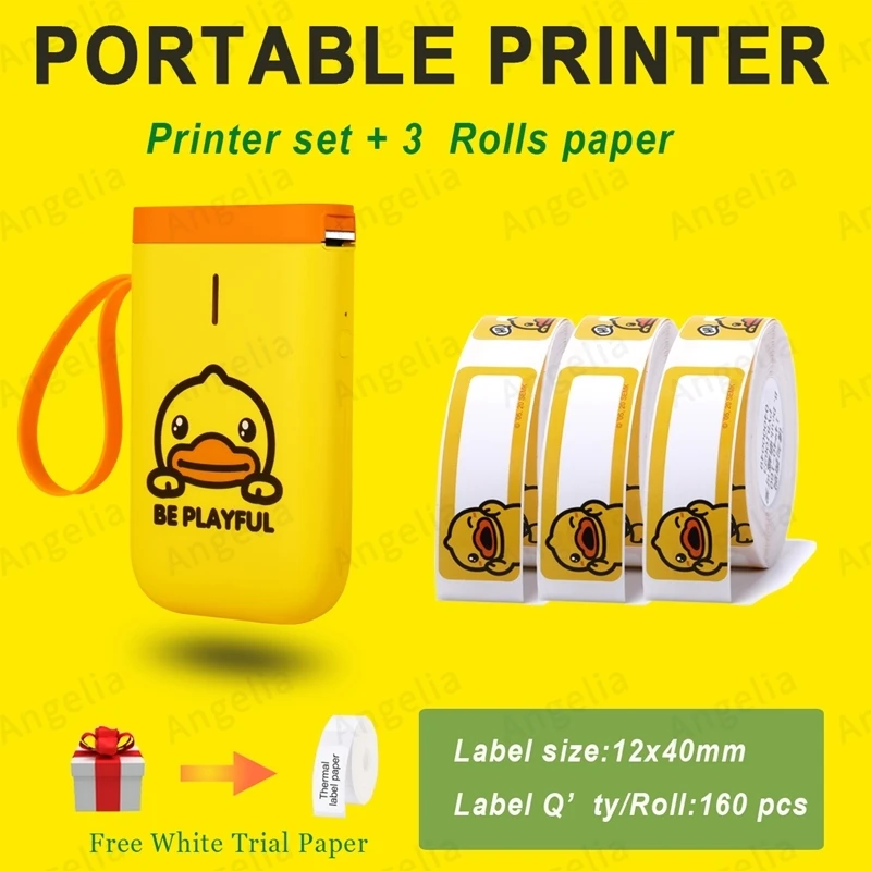 NiiMbot D11 Label Maker Machine Wireless Bluetooth Thermal Label