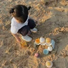Children Beach Toys Ice Cream Model Bulldozer Sandbox Set For Kids Safe Plastic Wheat Straw Summer Outdoor Sand Water Game Gifts 5