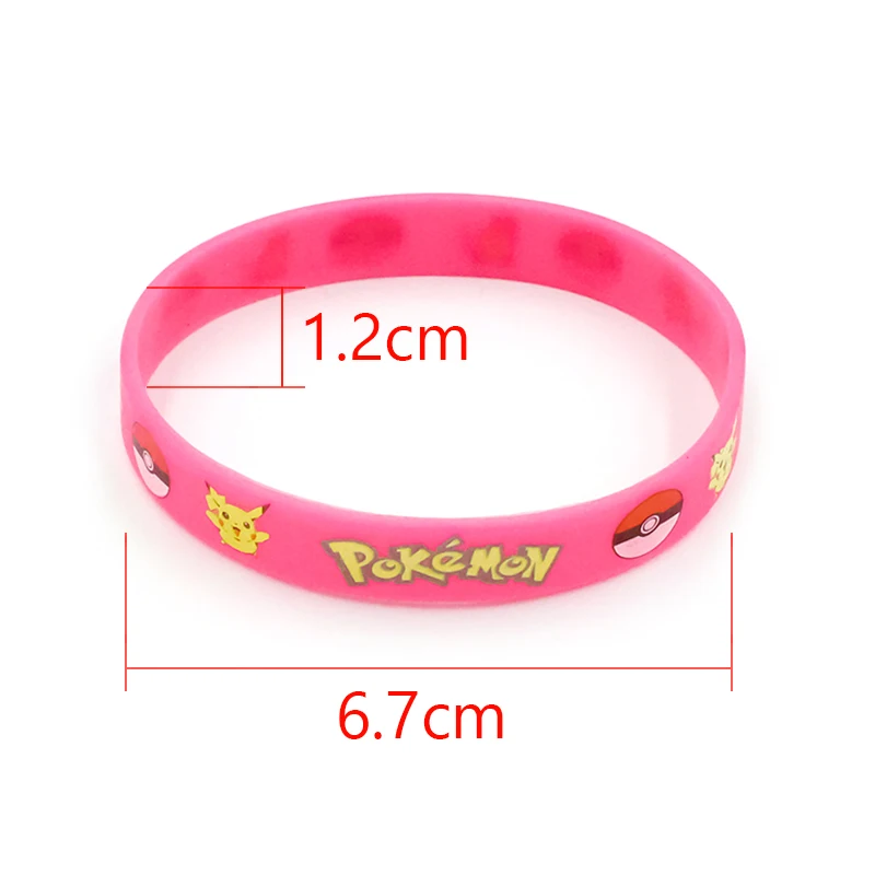 Pokemon Luminous Bracelet Anime Pocket Elf Pikachu Cartoon Silicone Glow In The Dark Wristband Kids Cosplay Accessoires Toys
