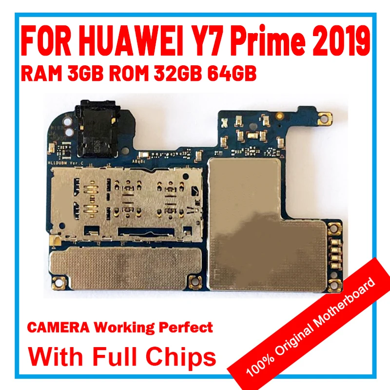 For HUAWEI Y7 Prime 2019 Motherboard 100 Original, 51 OFF
