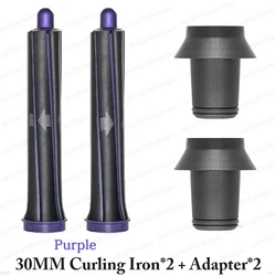 Curling Attachment with Automatic 40mm Nozzle for Hair Dryer Accessories (30MM Purple 2PCS)