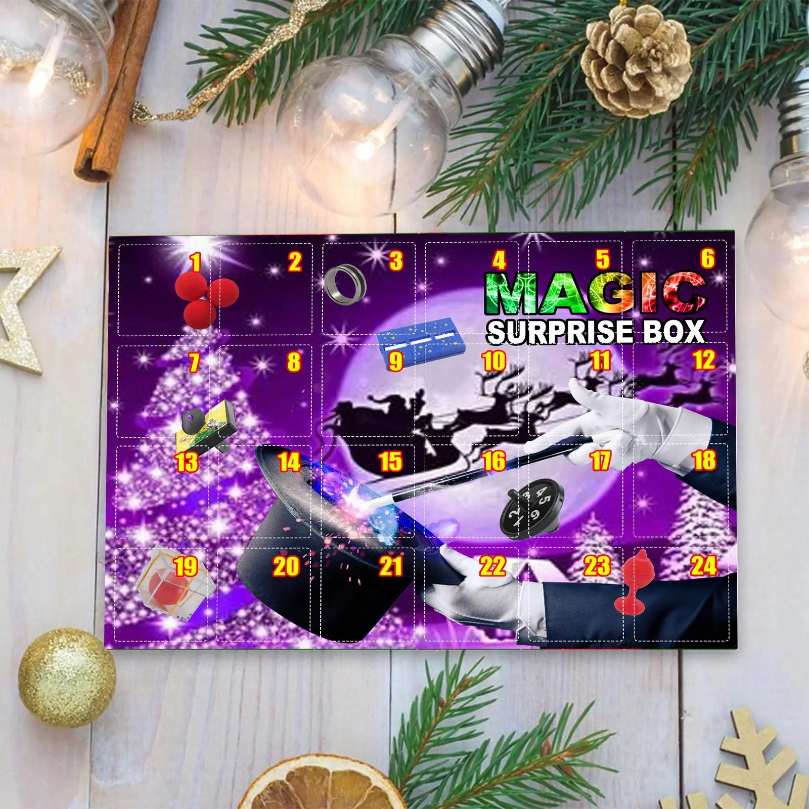 christmas countdown calendar Christmas Countdown Calendar Gifts Magic Toys Fun Blind Box Creative Props Advent Present for Children Accessories Random