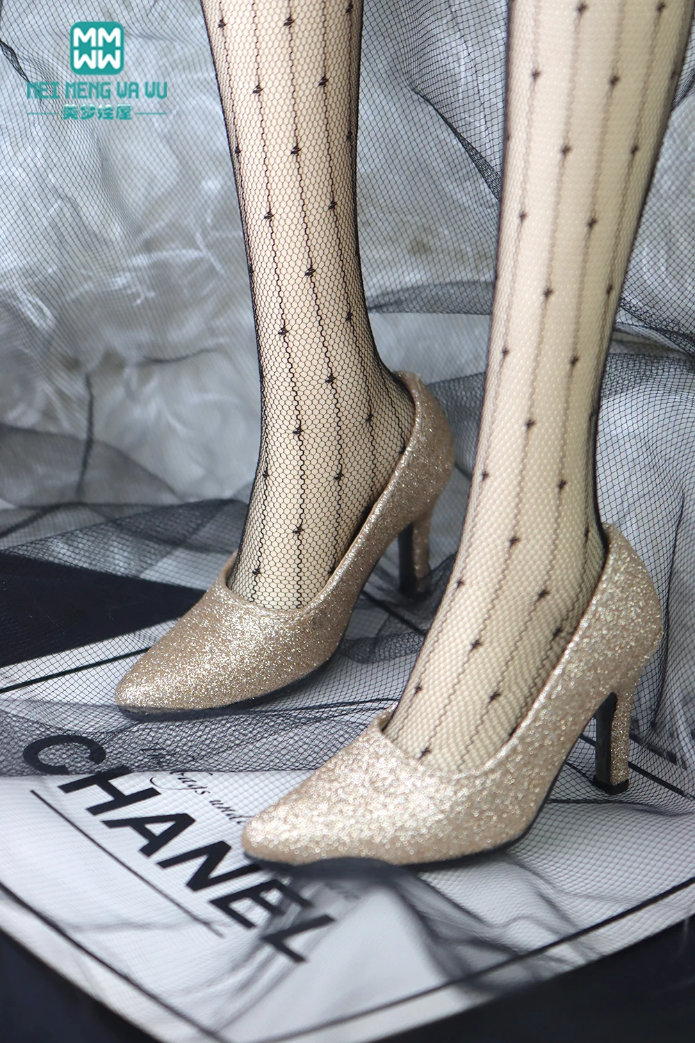 BJD Doll Leather Shoes 58-60cm 1/3 SD DD Toy Ball Joint Doll Fashion Pointed Toe Heel Gift for Girls