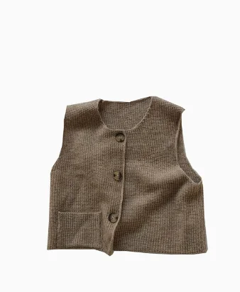 니트 가디건 베스트 캐주얼 패션 솔리드 컬러 심플 봄 가을 2025 신상 한국 빈티지 올매치 니트 베스트