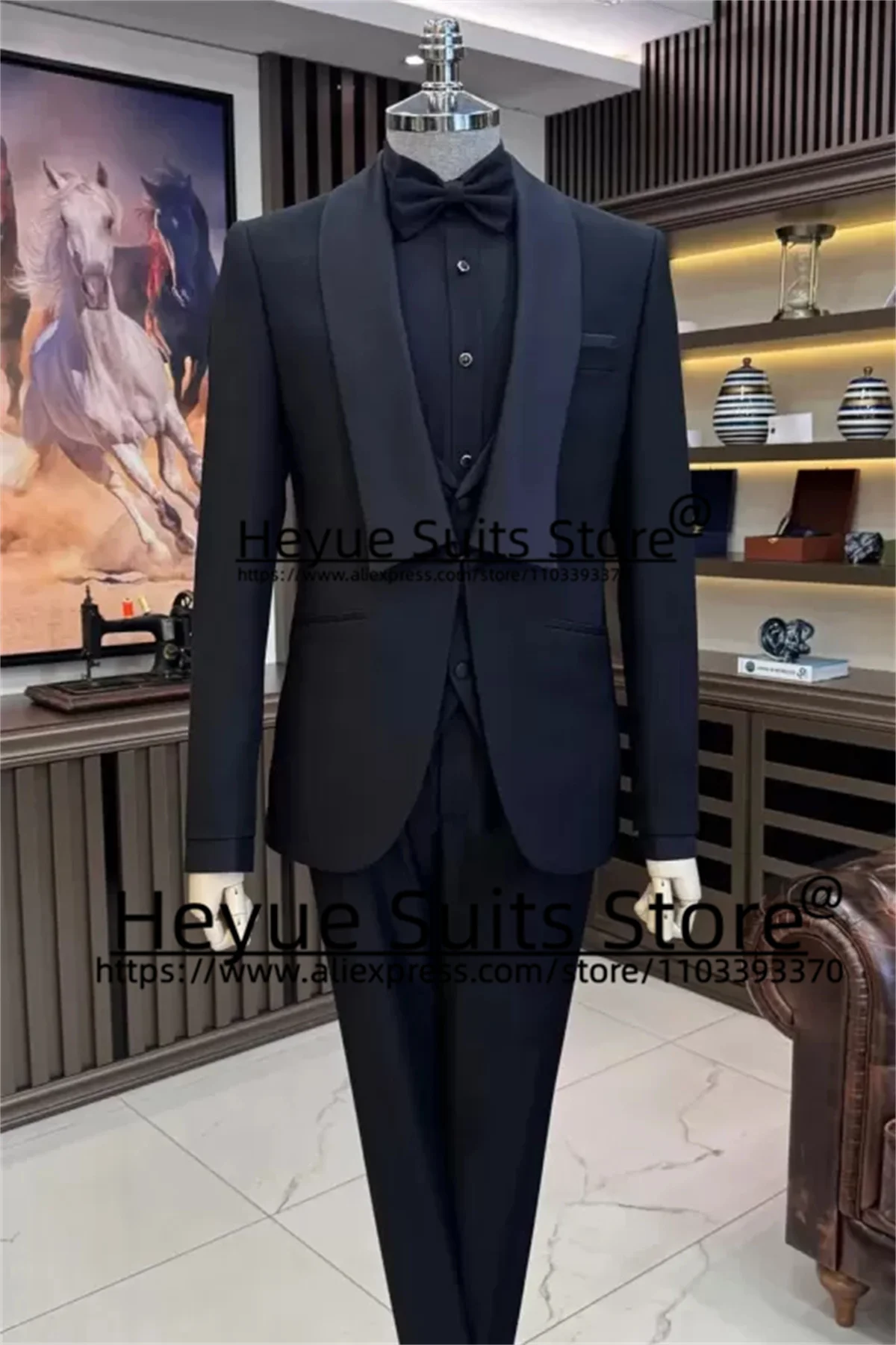 2024New Luxuly Wedding Groom Formal Tuxedos Tailor Made Slim Fit Business 3Pieces Sets Prom Men Suits traje elegante para hombre