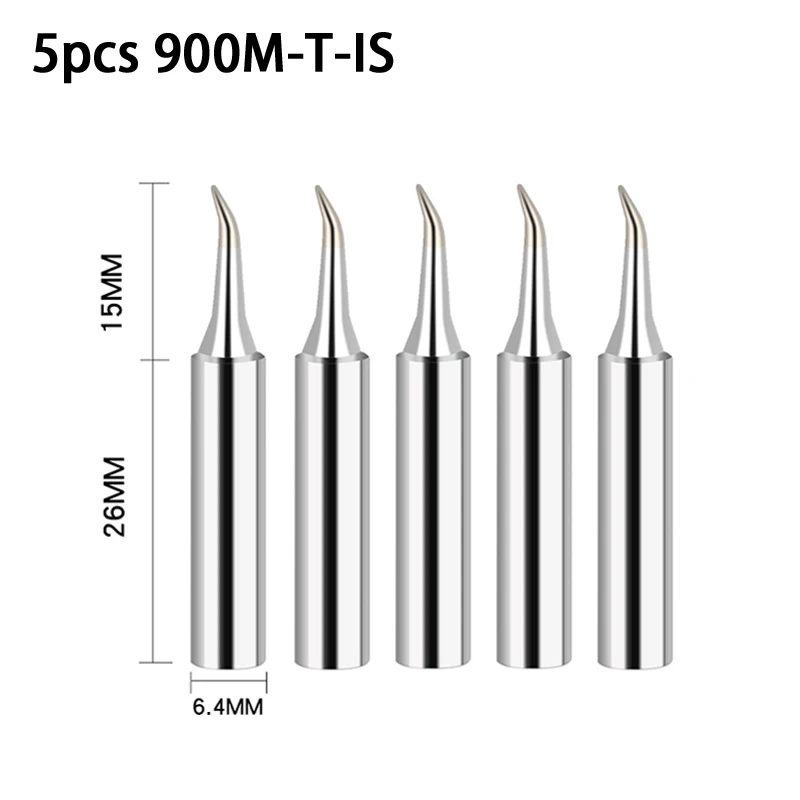 Lot De 5 Embouts Fer à Souder Type Burin 5mm - Marque Zaplyte, Référence 900M-T-S3