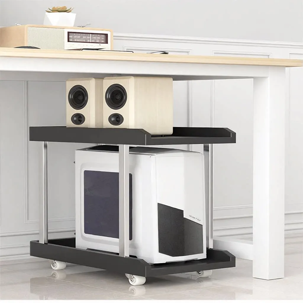 데스크탑 컴퓨터 호스트 케이스 스탠드 사무실 가정용 모바일 쿨링 베이스 랙 선반 높이 조절 스토리지 정리대 홀더 브래킷