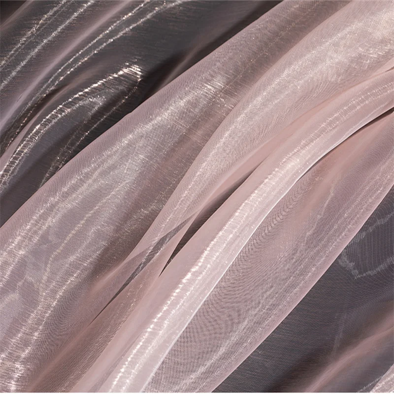 Shiny Iridescent Magic Color Sheer Organza Fabric Dress Clothing Diy Sewing  Designer Fabric By the Yard - AliExpress