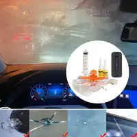 Windshield Crack Repair Kit With Suction Cup UV Lamp Car Glass Crack Repair Liquid Quick Repair Kit For Chips Star-Shaped Cracks 2