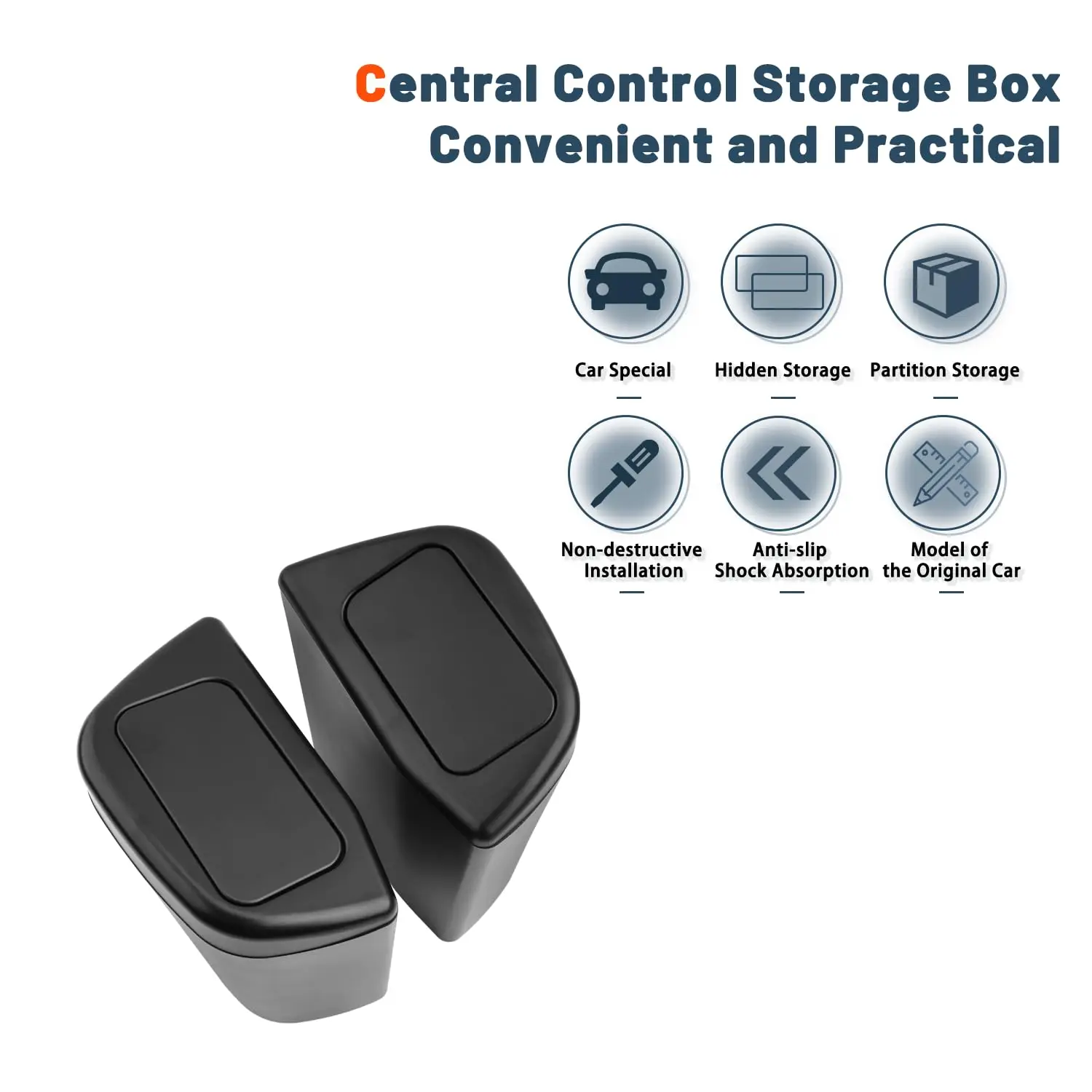 For Toyota RAV4- Car Side Door Trash Can with Lid, Plastic Garbage Can for Storage and Organize Accessories