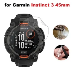 Pack of TPU Hydrogel Screen Protector Films for Smartwatch - HD Clear, Soft and Durable (Instinct 3 45mm)