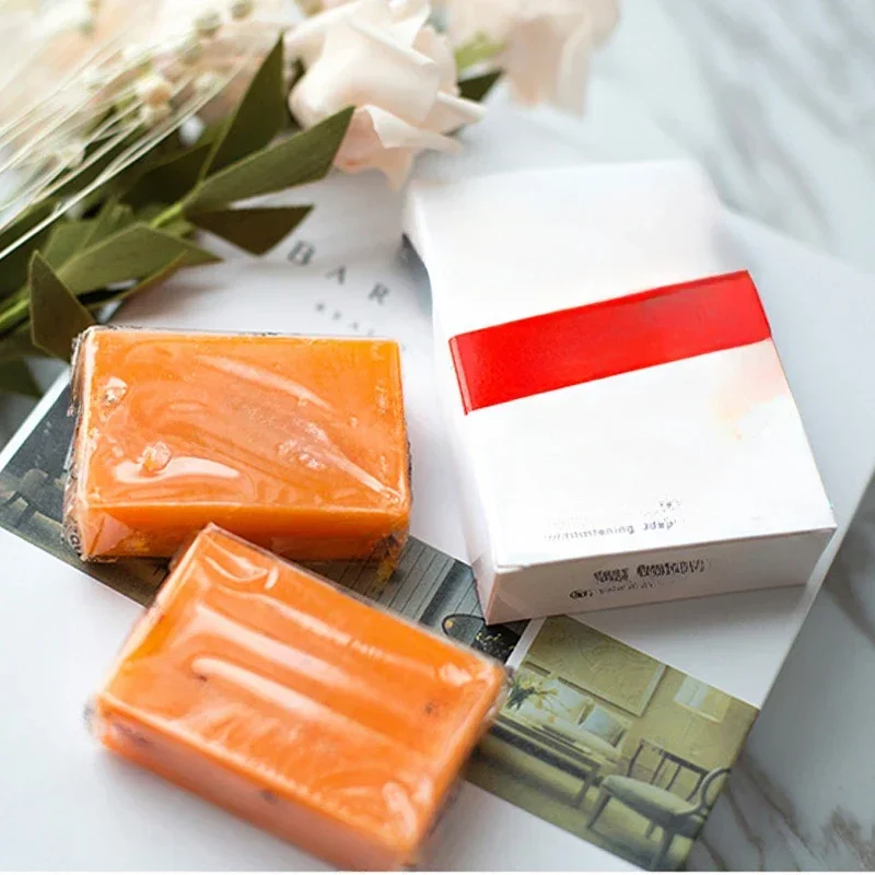 

1pcs Skin Lightening Soap Handmade Whitening Soap Bleaching Glycerin Soap Deep Cleaning Brighten Skin 65g Body Cleansers
