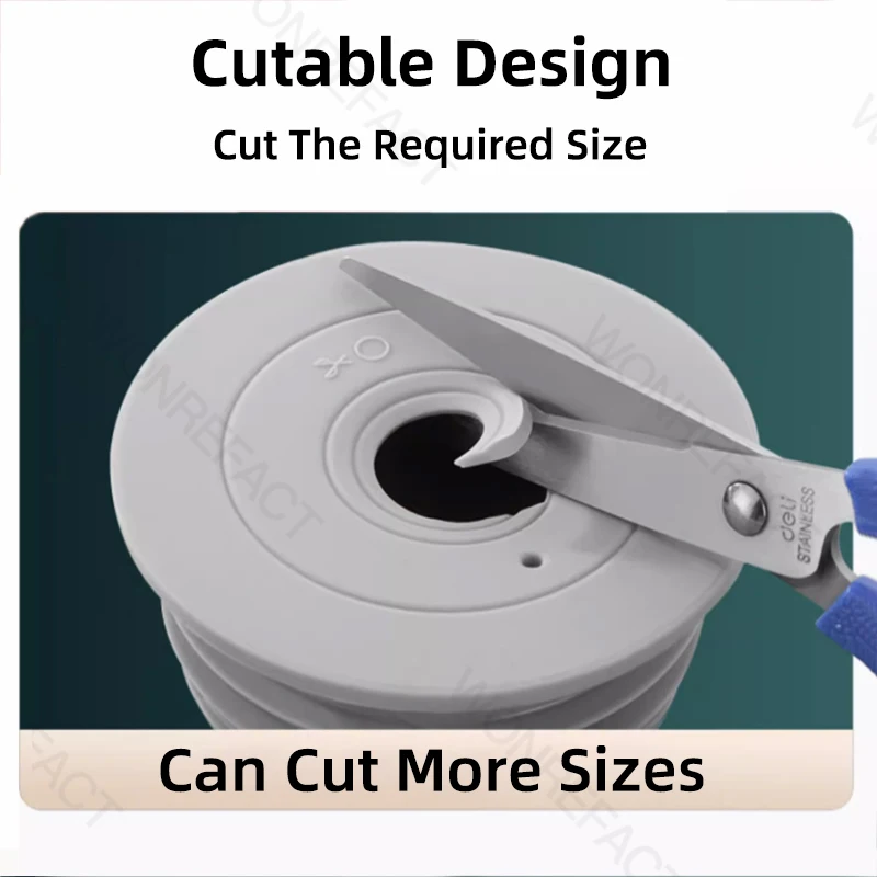 Universal Drain Pipe Sealing Plug Bathroom Drains Sewers Connecting Accessories Washing Machine Silicone Sewer Sealing Ring sewer seal ring drain seal plug