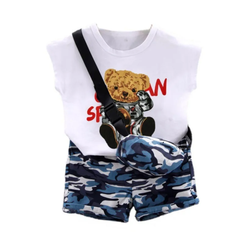 

New Summer Baby Girl Clothes Children Outfits Infant Boys Fashion Vest Shorts 2Pcs/Sets Toddler Casual Costume Kids Tracksuits