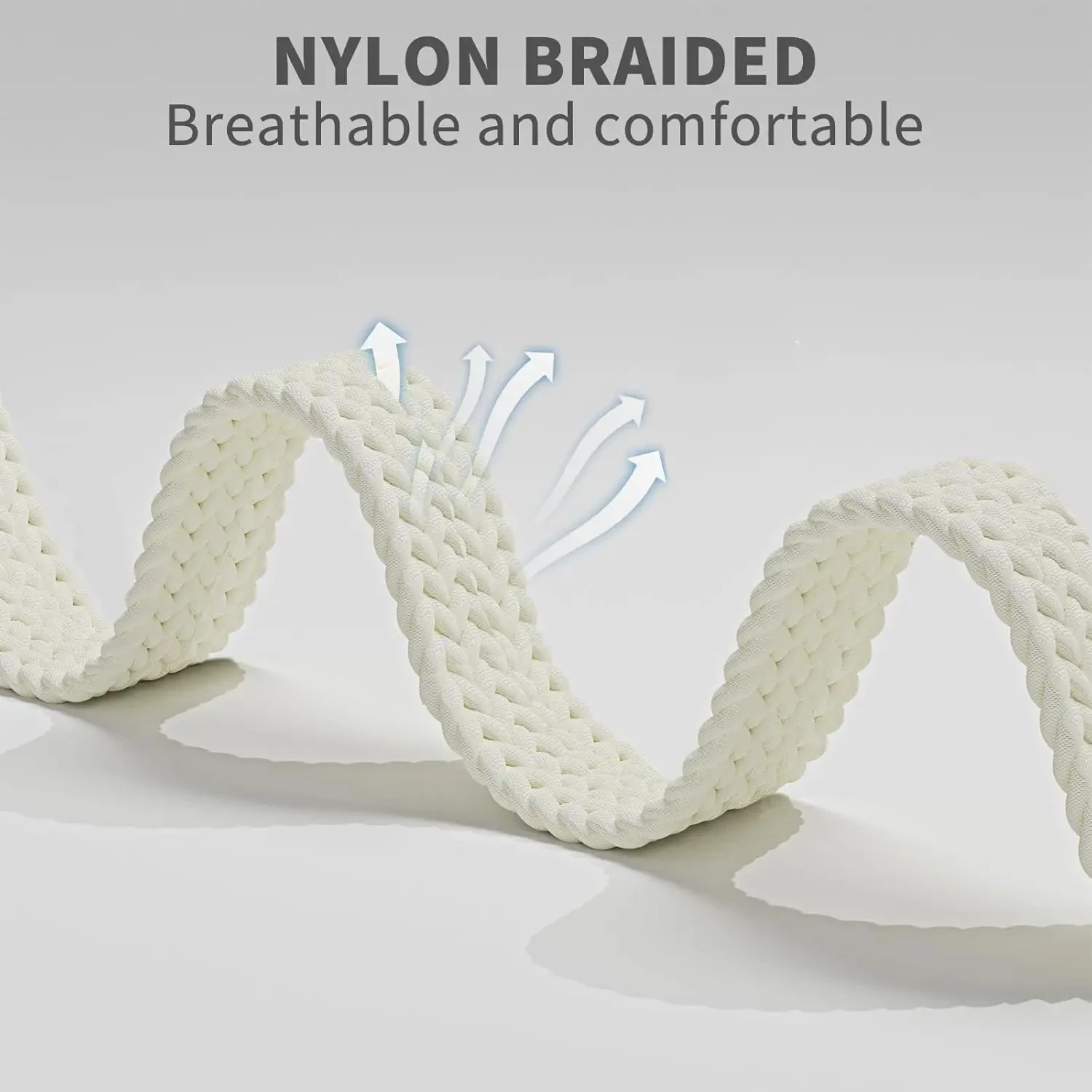 14mm Woven Nylon Watch Strap with Magnetic Buckle - Universal Fit