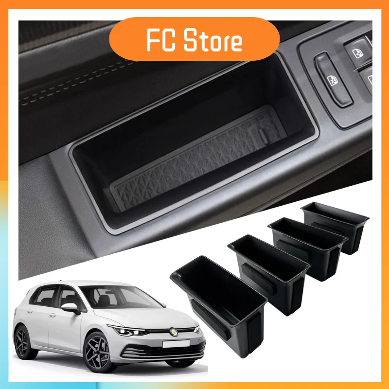 

For VW For Golf For MK8 2020-2024 Door Storage Box For VW For Golf R Accessories Door Tray Organizer Secondary Storage Box