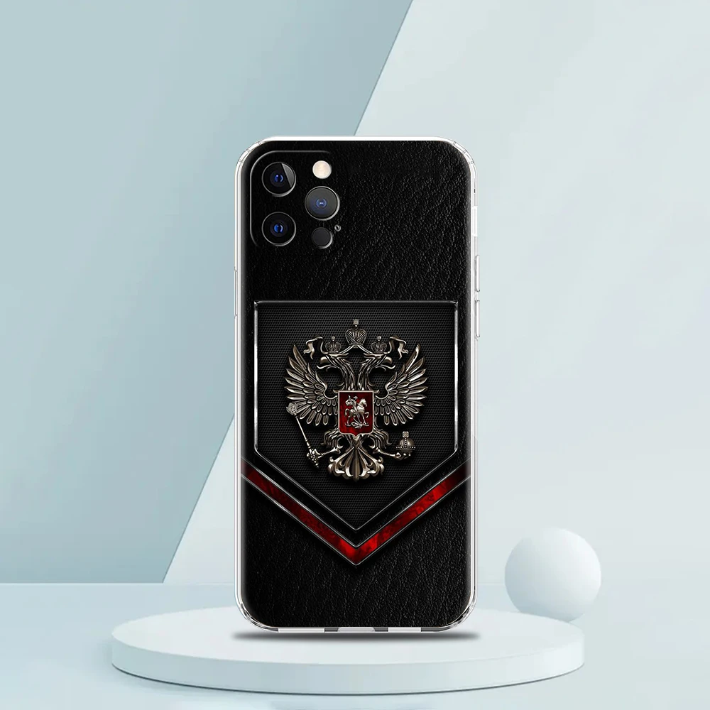 Russland russische Flaggen Handy hülle für iPhone 16 15 14 13 12 Pro Max transparent weich für iPhone 11 Pro Max 7 8 plus xs xr Shell – Detail 5