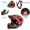 Detachable Full Face Mountain Bike Helmet Adult Children's Sports RacingDownhill MTB Helmet for Mountain Bike Cyclist 2