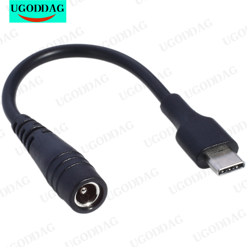 DC Type-c Female To 5.5*2.1 Female Cables 5521 Power Jack DC Power Conector 5.5x2.1 Adapter USB Type C Converter