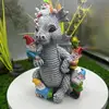 Dragon Gnome Statues Dragon Figurines Resin Animal Dragon Statues Outdoor Statue Gnome Garden Decor Spring Decorations For home 1