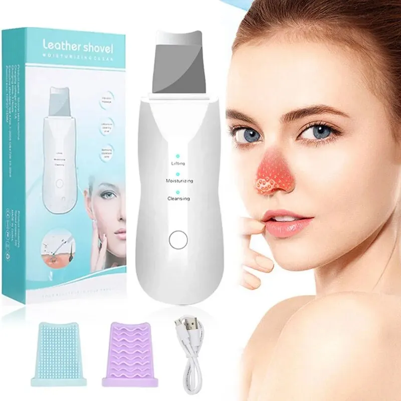 Skin Scrubber Remove Vibrate Deep Face Cleaning Dirt Blackhead Reduce Wrinkles Facial Lifting Peeling Tool