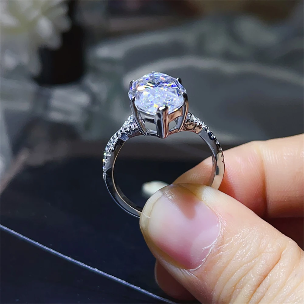 Serenity 10ct Marquise Big Moissanite Rings for Women Men Gift Sparkling Lab Diamond Wedding Rings Solid S925 Plated 18K Jewelry 14 S82fd6ce87d88411f8344b7ebb2a25fddF