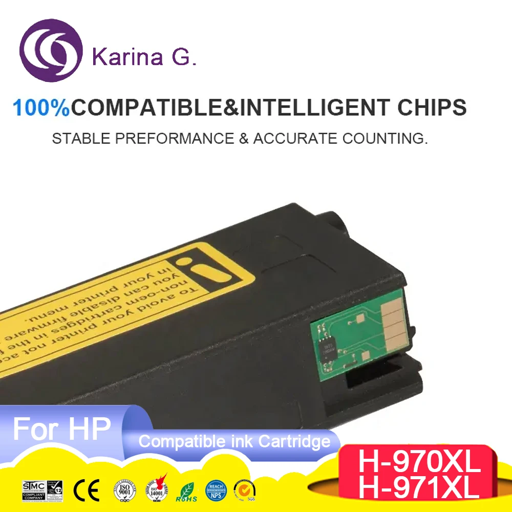 970 970XL 971 971XL Premium Color Compatible Inkjet Ink Cartridge For 970 for  O