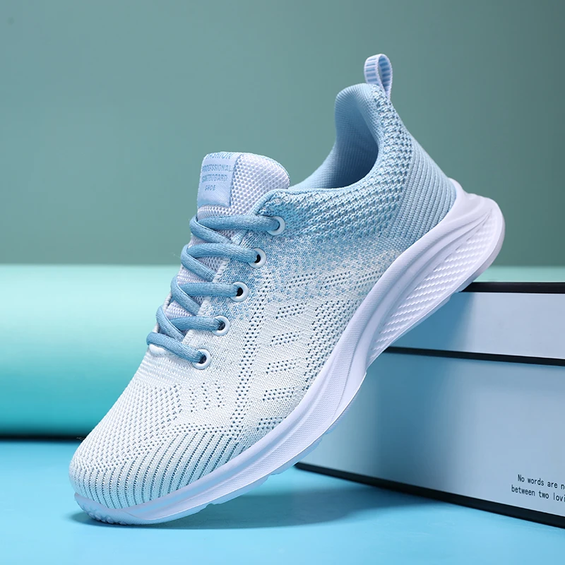 

Fashion Women Sport Running Shoes Marathon Breathable Gym Fitness Shoes Breathable Mesh Girls Marathon Running Jogging Sneakers