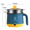 Hot Pot Electric 110V US Nonstick Cooking Pot Multifunctional Fast Cooking Mini Pot for Steak Ramen Dumpling 1-2 People Cooking 6