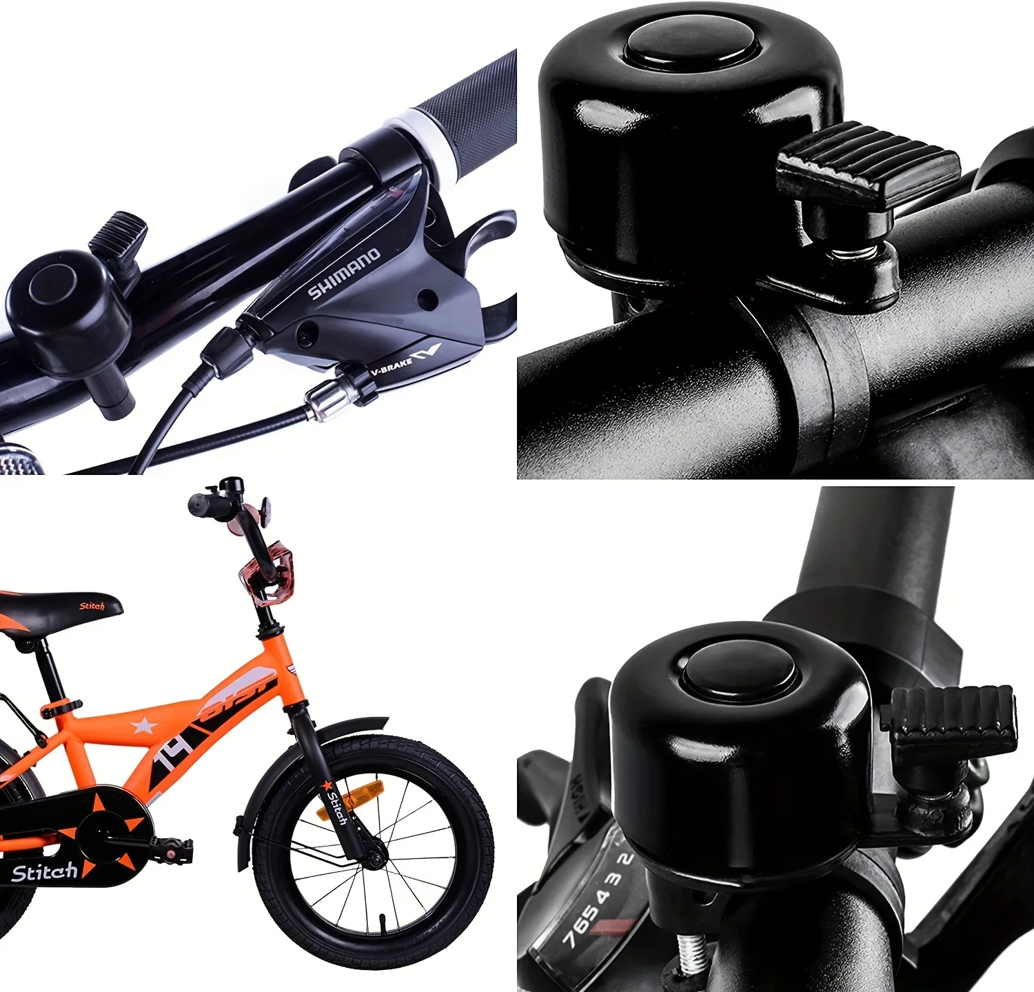 Mountain bike bell aluminum alloy loud safety alarm for cycling