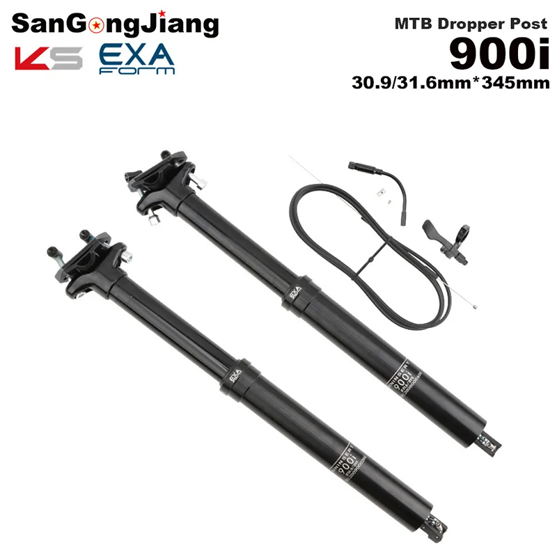 

KS EXA 900i MTB Seat Post Seatpost 30.9/31.6*395mm Mountain Bike Wire Control Lift Seat Tube Internal Routing Dropper Seatpost