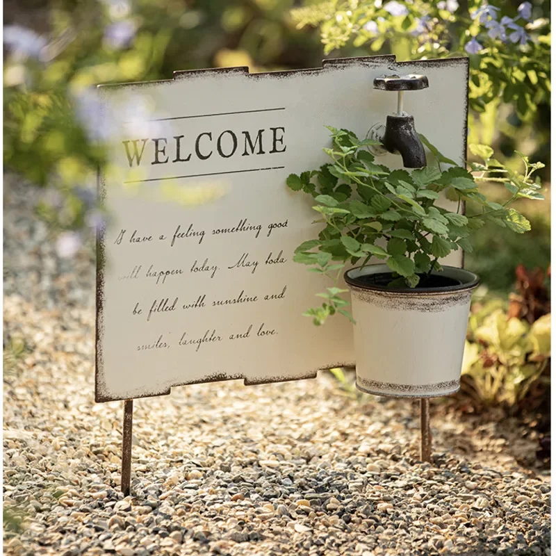 รูปสินค้า Welcome Vintage Garden Sign