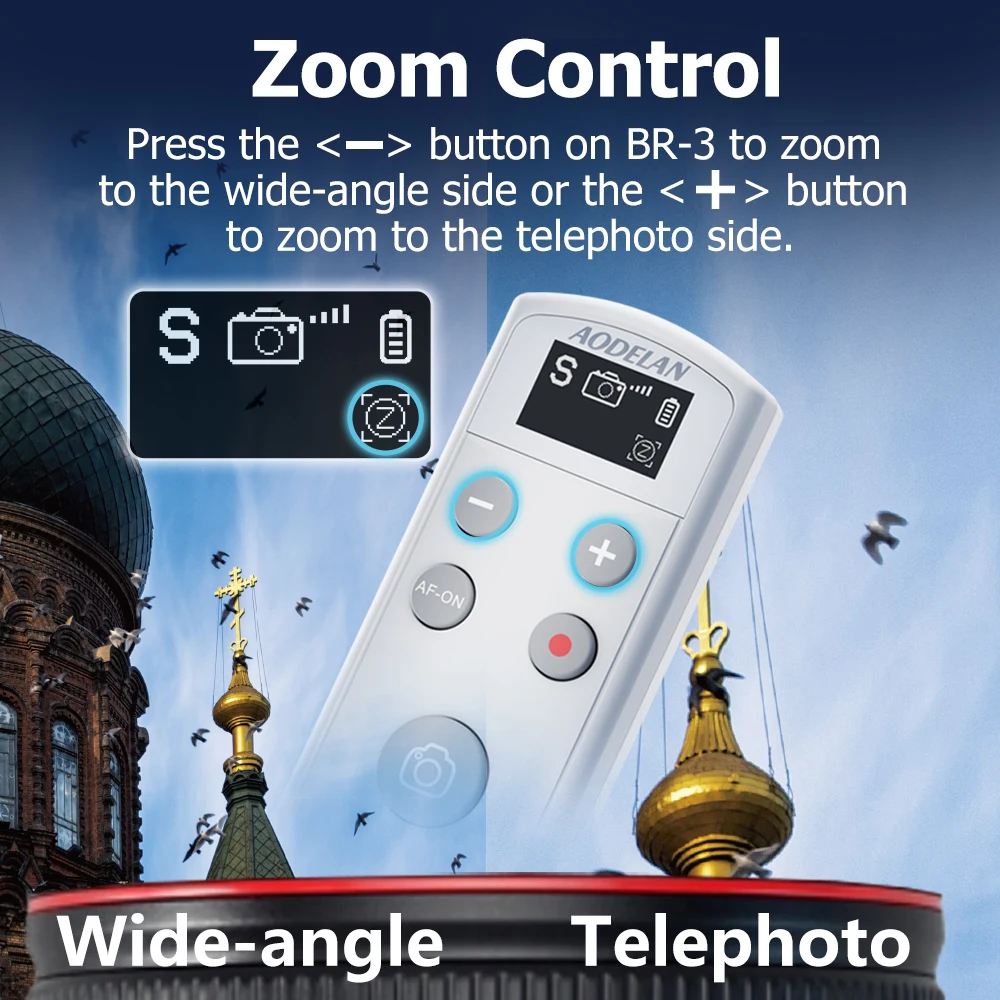 RMT-P1BT Wireless Rechargeable Remote Control Shutter Release for Sony A6700 A6600 A6400 A6100 A1II A7IV ZV-E10II ZV-E1 camera remote shutter button camera remote shutter release