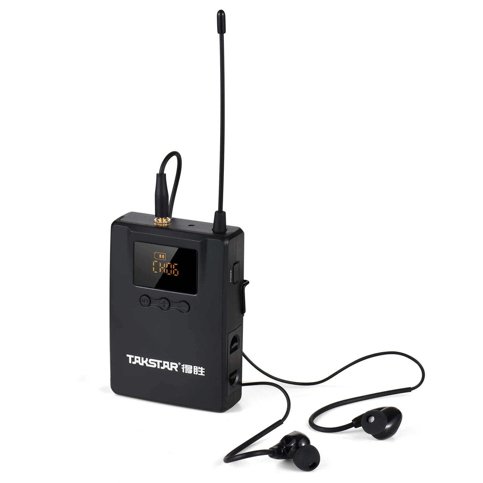 TAKSTAR WPM-300 Wireless Monitoring System with In-ear Earphone UHF Audio Transmitter Bodypack Receiver