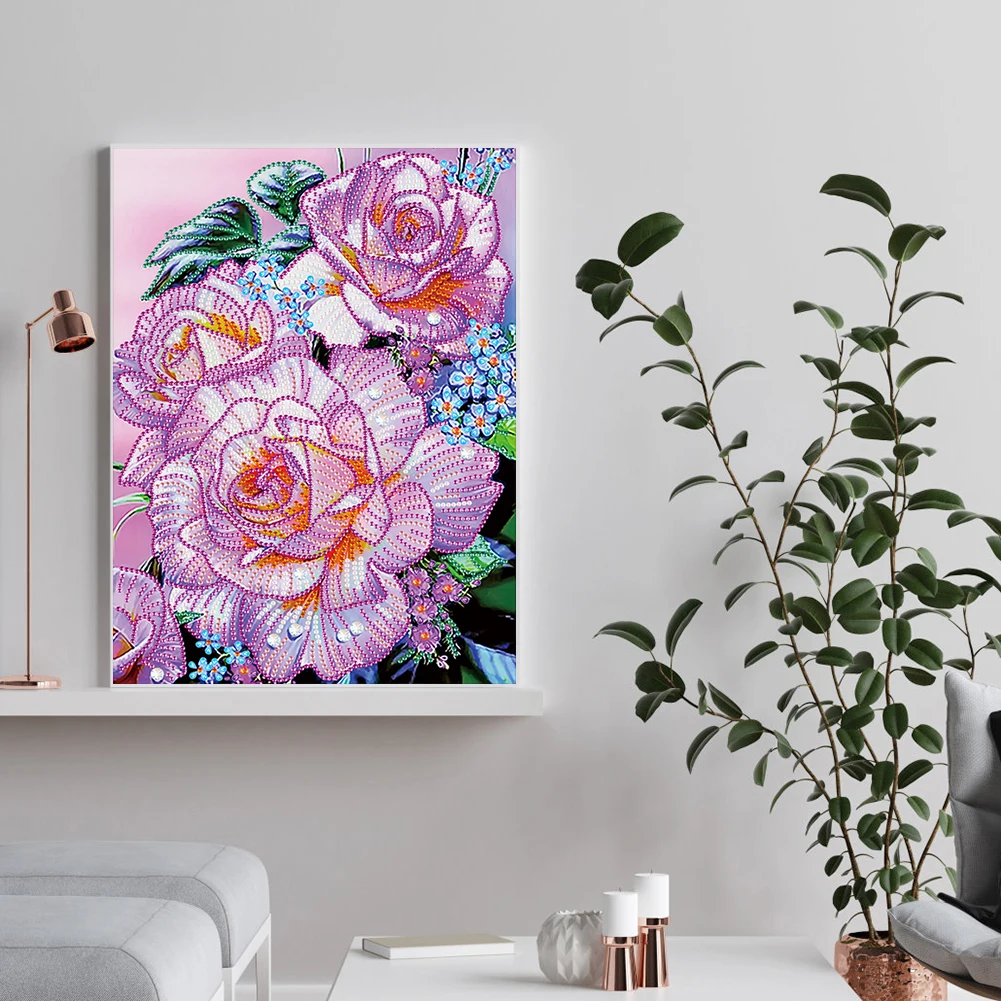 5d Diy Flower Partial Special Shape Drill Diamond Painting Home Decoration  Gift Hanging Painting Diamond Painting 30*40cm - Diamond Painting Cross  Stitch - AliExpress