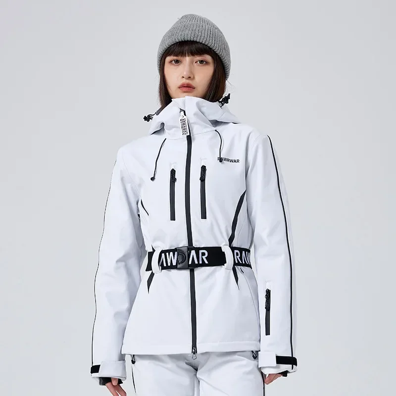 Windproof Warm Cotton Slim Fit Ski Top Women's Outdoor Sports Skiing Snowboarding Jackets Snow Overcoats