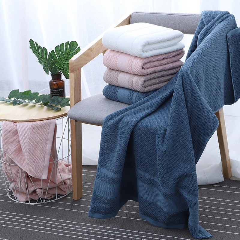 70*140cm home bathroom cotton bath towel .adult general absorbent hotel beauty salon bath towel beach towel 2