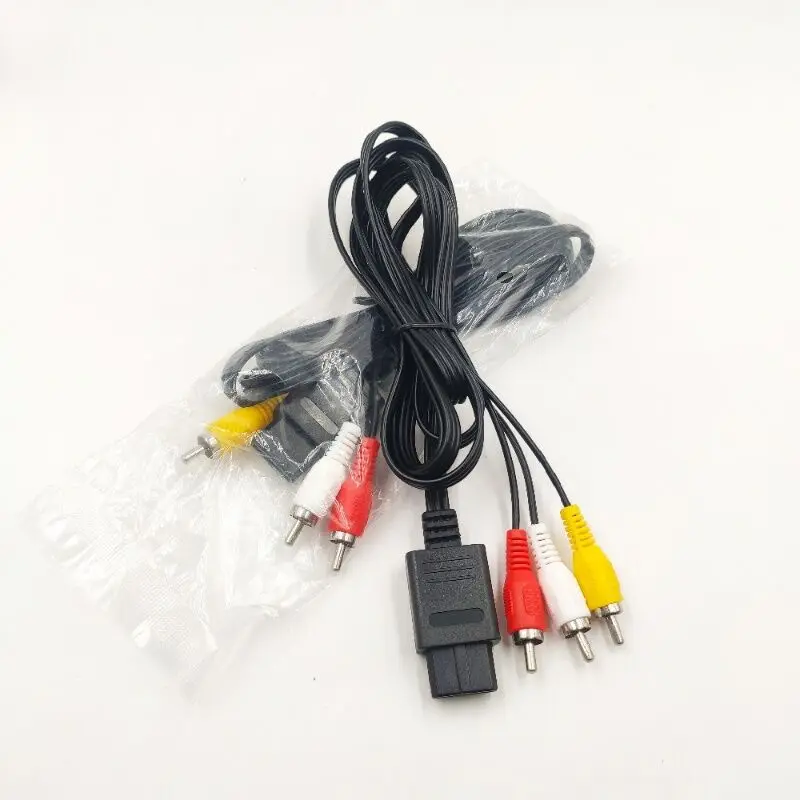 AV/TV Video Audio Chinch Kabel for SNES SFC N64 64 GameCube NGC Super Nintendo