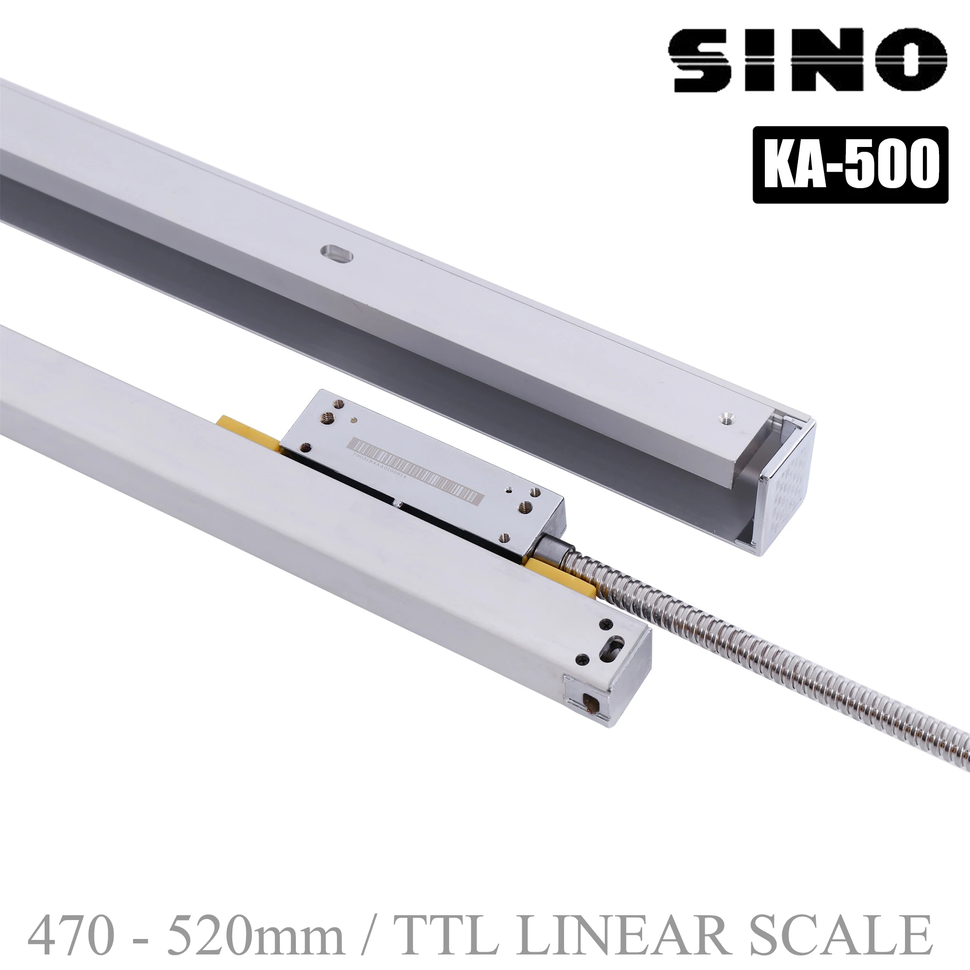 グレーティングスケール変位センサー CNC加工機 DRO リニアガラススケール KA300 70mm 120mm 170mm 220 リニアエンコーダ  0.005mm光学格子定規センサー5UM旋盤フライス盤用TTL 120mm〜520mm KA300(KA-300-2 フライス盤用 0.005mm  リニア光学式 5um グレーティングルーラー ... リニアスケール 格子定規 リニアスケール 5um (0.005mm) 旋盤フライス盤 70mm に適合 旋盤フライス加工用