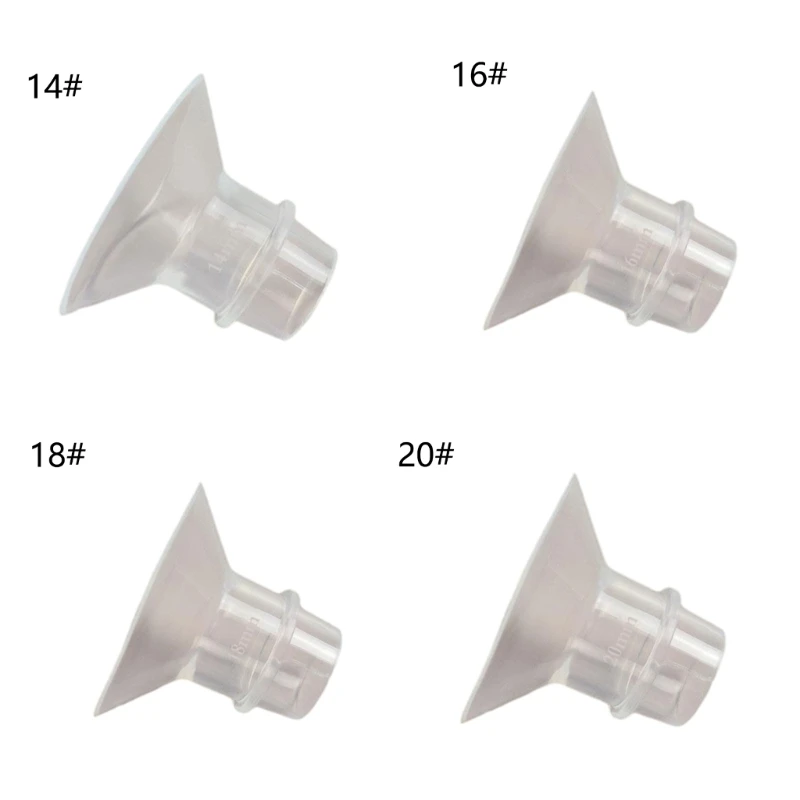 Versatile Flange Insert Adjustable Flange Attachment Rubber Adapter for Comfortable Milk Suction with Breast
