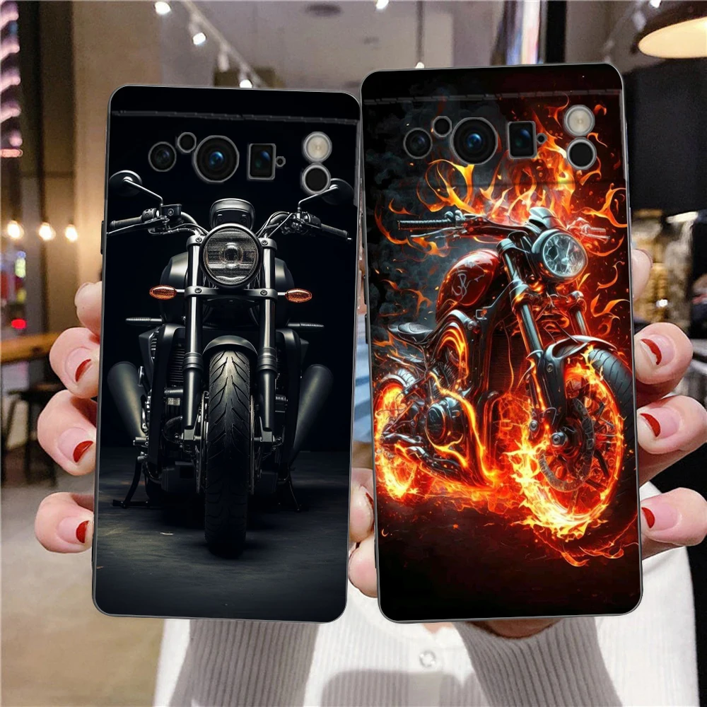 Shockproof Silicone Motorcycle Phone Case Cover - Durable Soft Shell Protective Cover