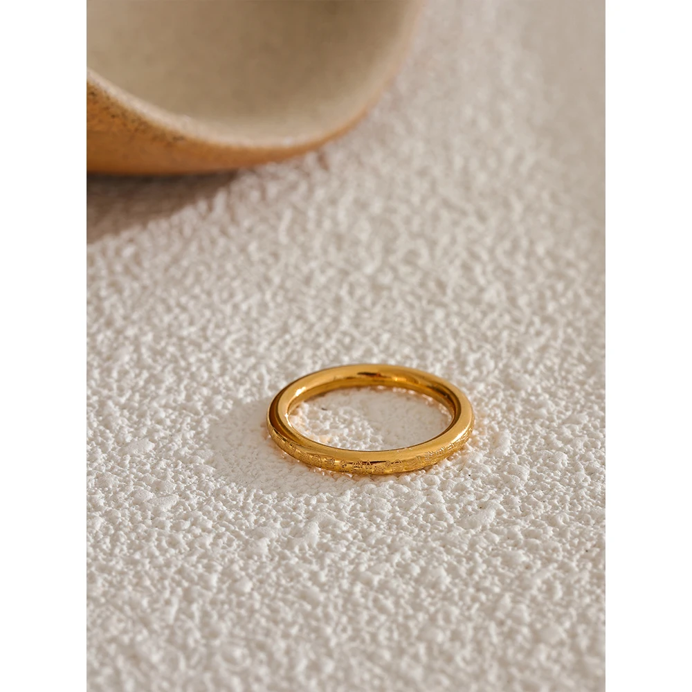 Yhpup Fashion Stainless Steel Ring